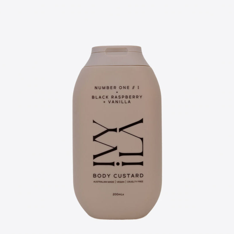 IVY ILA | NUMBER ONE // I | BLACK RASPBERRY + VANILLA BODY CUSTARD