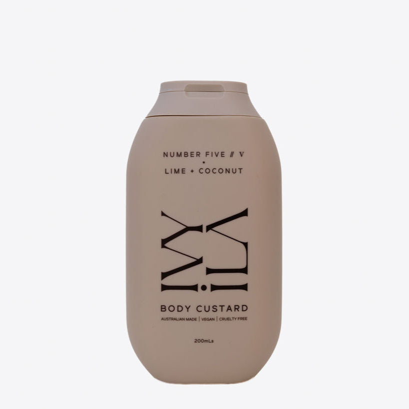 IVY ILA | NUMBER FIVE // V | LIME + COCONUT BODY CUSTARD