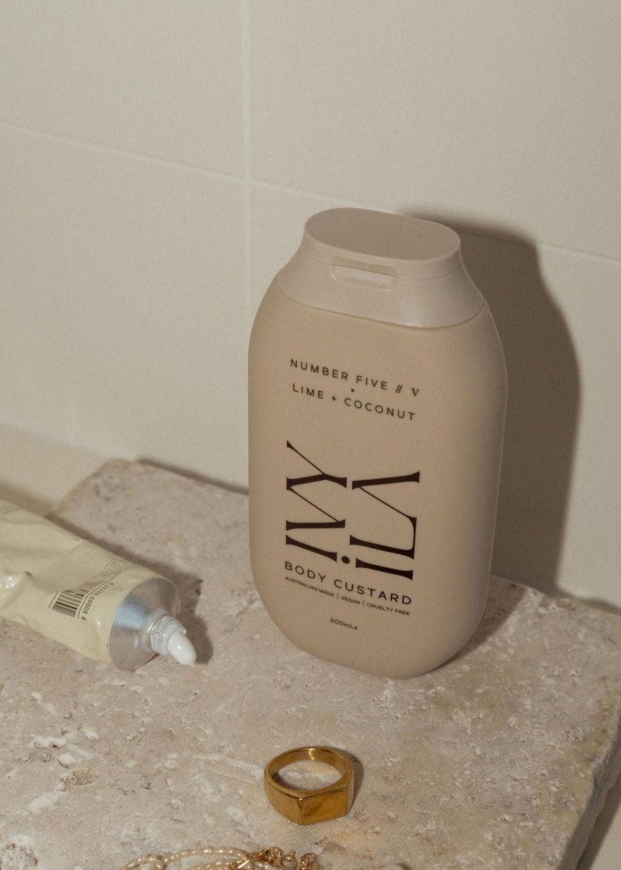 IVY ILA | NUMBER FIVE // V | LIME + COCONUT BODY CUSTARD