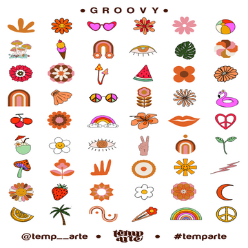 TEMP ARTE | GROOVY NAIL TATTOOS