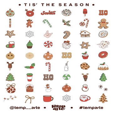 TEMP ARTE | TIS' THE SEASON NAIL TATTOOS