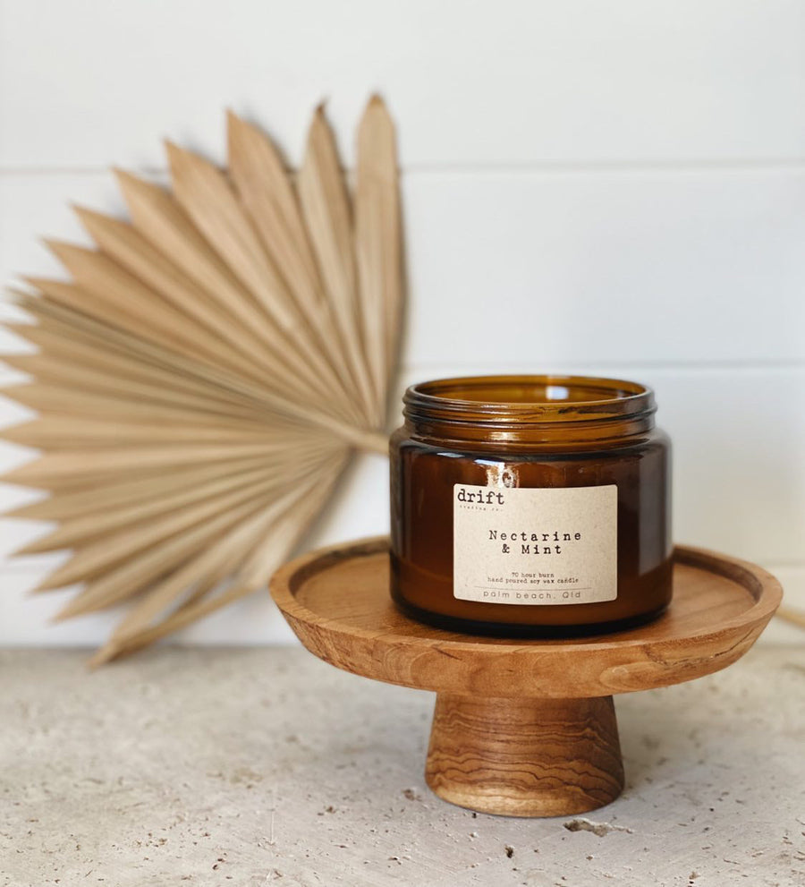 DRIFT TRADING CO | XL CANDLE - NECTARINE + MINT