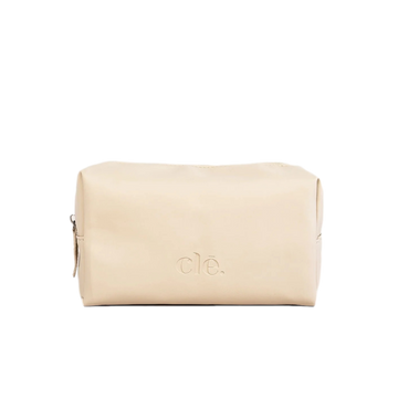 CLE. NATURALS | VEGAN LEATHER COSMETIC CASE - NATURAL