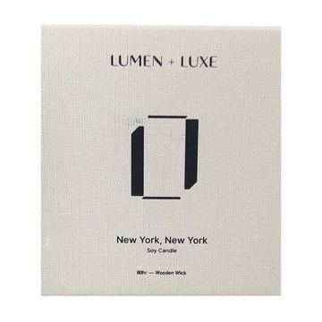 LUMEN + LUXE | NEW YORK, NEW YORK SOY CANDLE